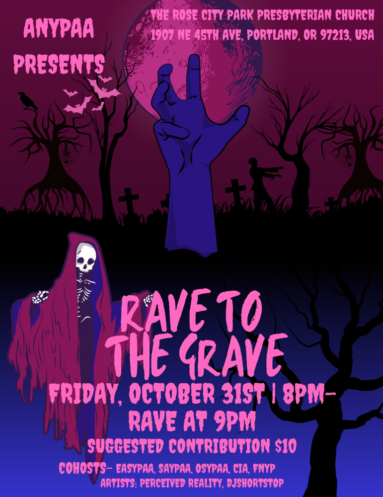 ANYPAA III Rave to the Grave Flyer